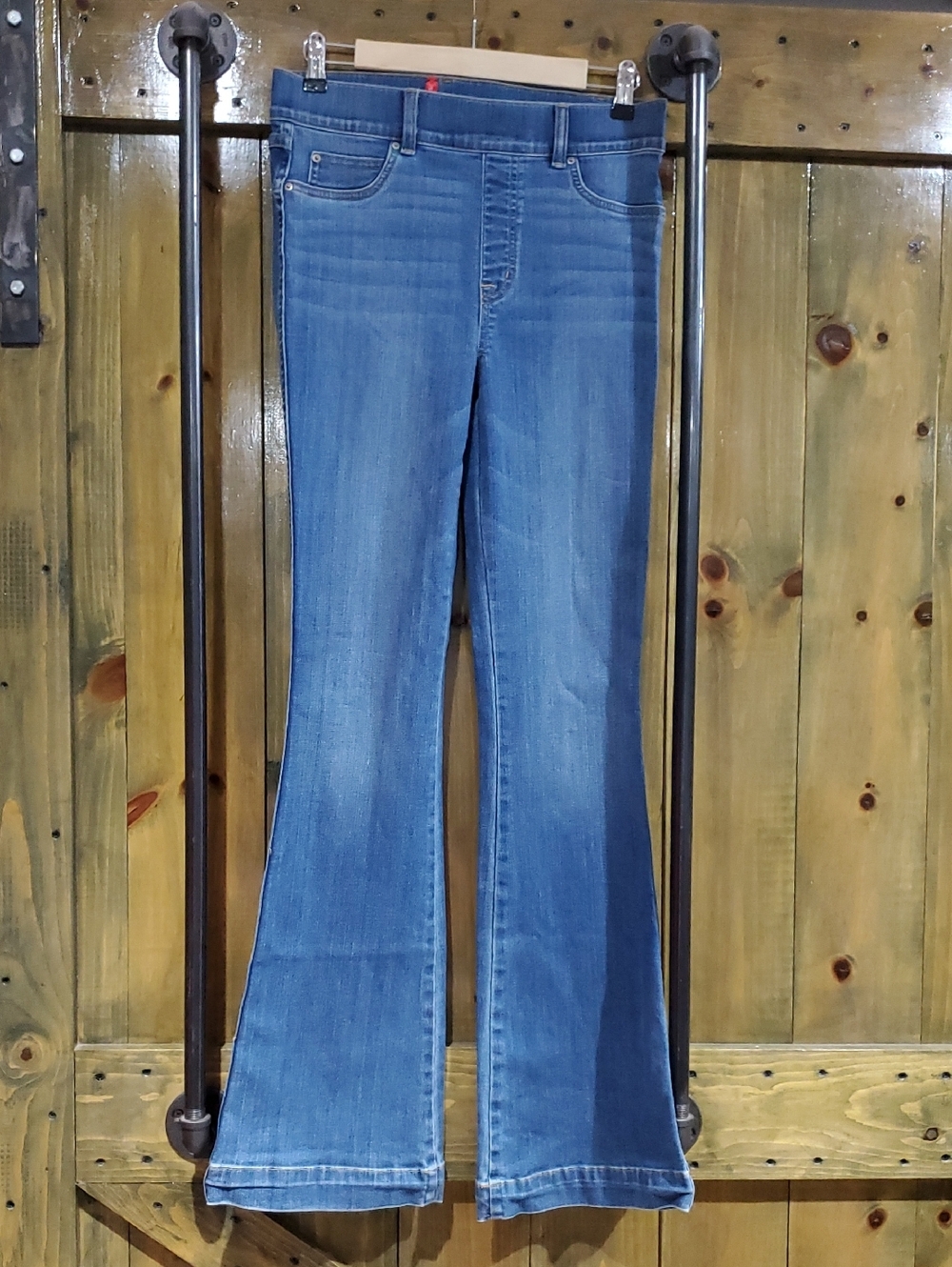 SPANX Women's Medium Blue Flare Jeans
